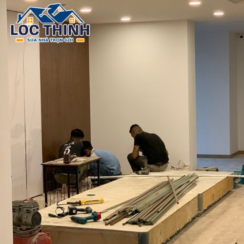 Thi công phòng hội trường cho căn hộ chung cư tại quận 3