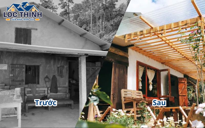 Cải tạo nhà cũ thành homestay có thời gian thi công nhanh chóng