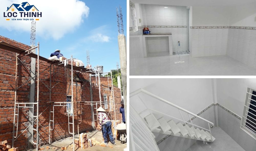 Hình ảnh thi công xây tô tại Hóc Môn
