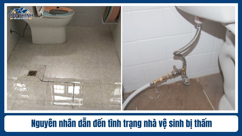 nguyên nhân nhà vệ sinh bị thấm nước