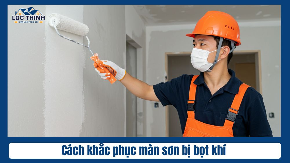Cách khắc phục màng sơn bị bọt khí